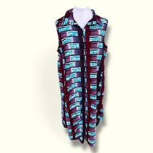 YEVU - Paneled Shirt Dress - X-LARGE